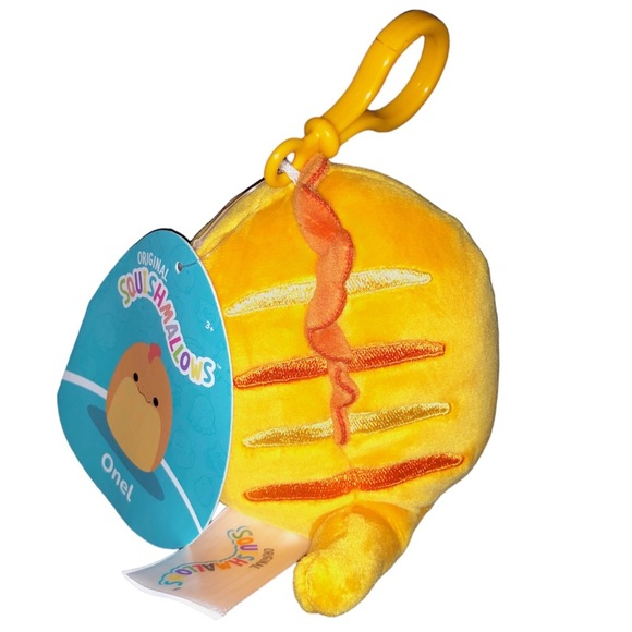 NWT Onel the orange eel squishmallow Kellytoy 3.5 clip - Picture 4 of 6